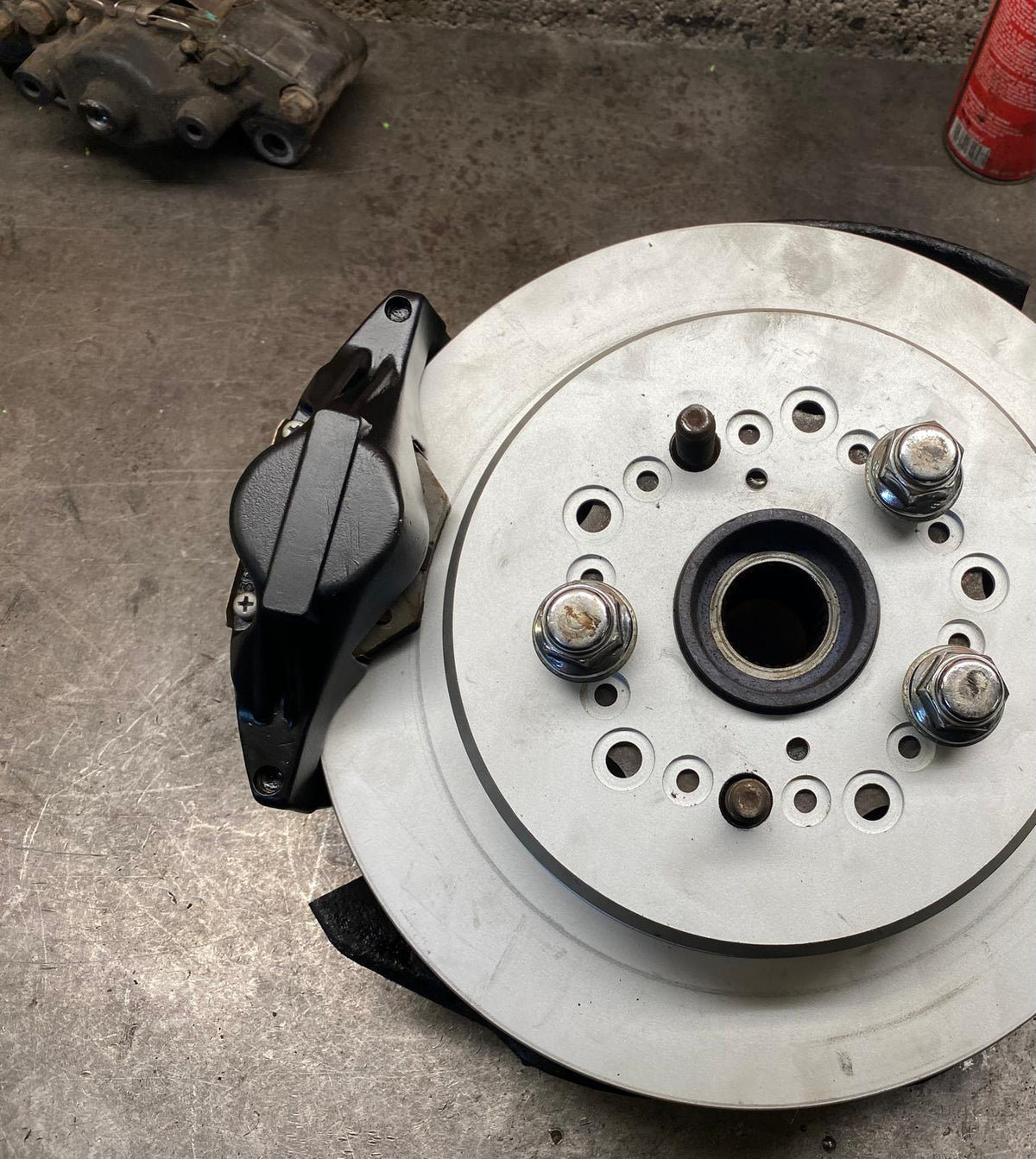 JZX90-100 Subaru WRX rear caliper conversion brackets